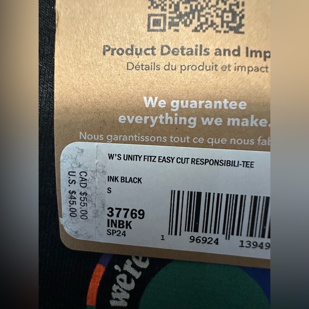 Patagonia women’s small crop tshirt- nwt - Picture 2 of 3